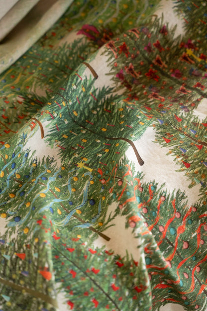 Tovaglia Fairy Trees in lino stampato