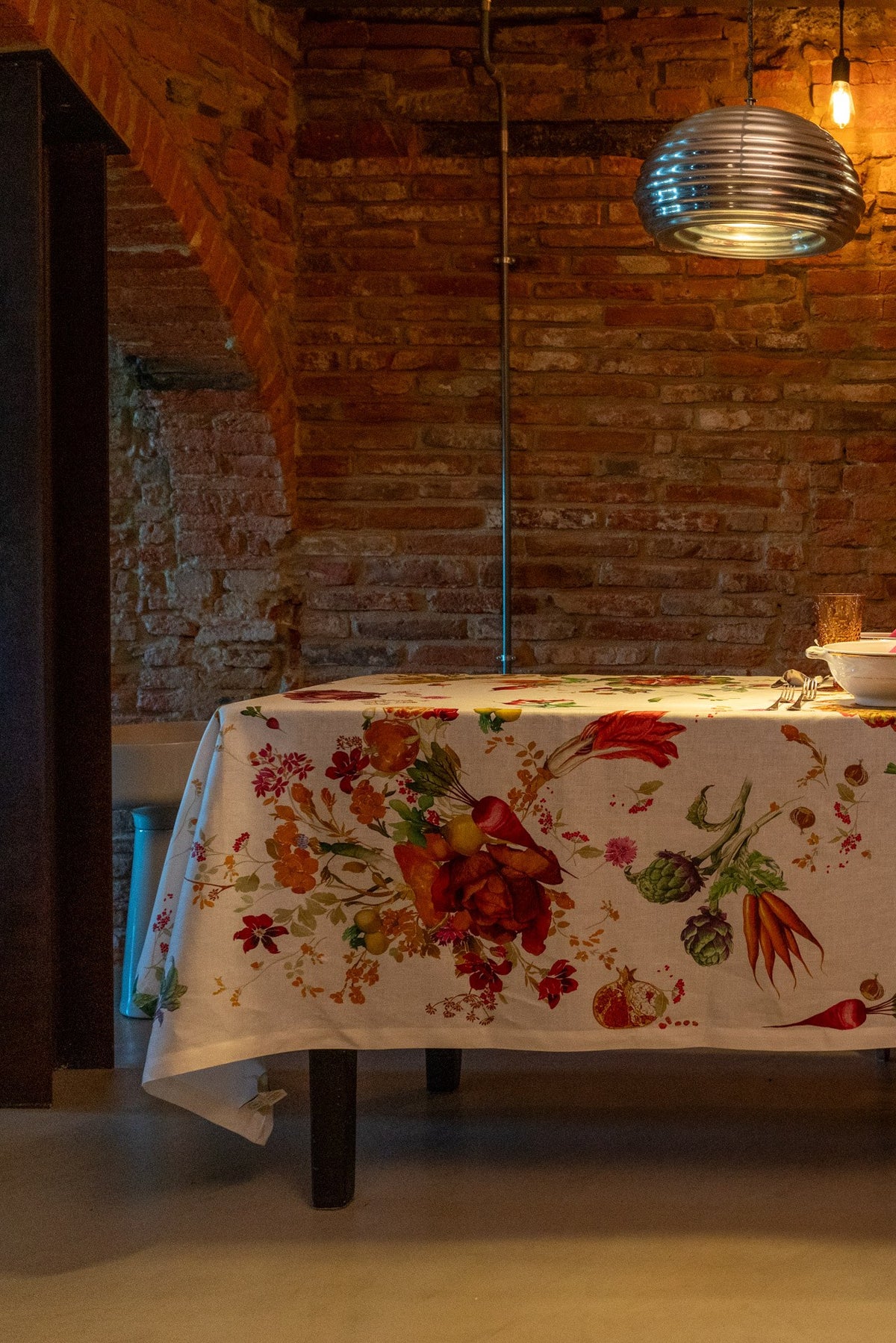 Tovaglia Hortus in lino stampato
