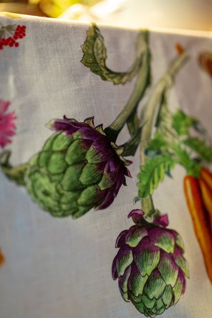 Tovaglia Hortus in lino stampato