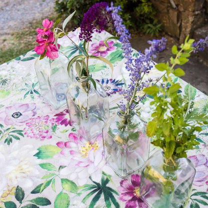 Nappe La Vie en Rose en lin imprimé